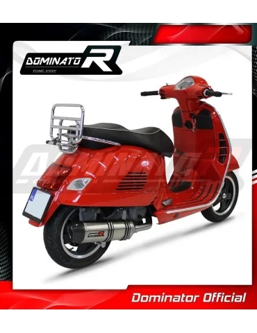 Silencieux slip-on Dominator HP1 pour Piaggio Vespa GTS 125 (2007-2012)