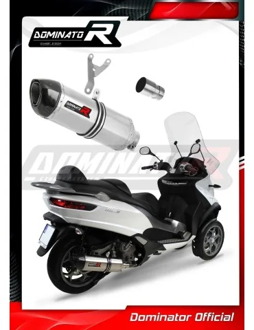 Silencieux slip-on Dominator HP1 pour Piaggio MP3 500 (2008-2022)