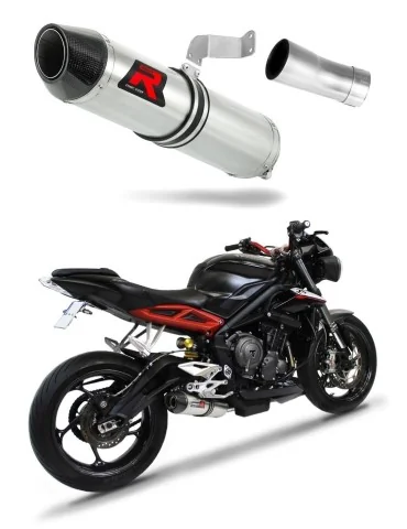 Silencieux slip-on Dominator HP2 pour Triumph Street Triple 765 S R RS (2017-2022)