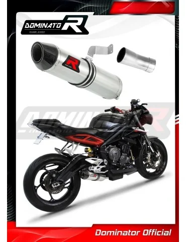 Silencieux slip-on Dominator HP2 pour Triumph Street Triple 765 S R RS (2017-2022)