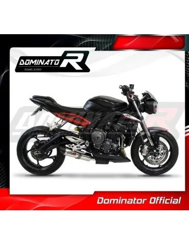 Silencieux slip-on Dominator HP2 pour Triumph Street Triple 765 S R RS (2017-2022)