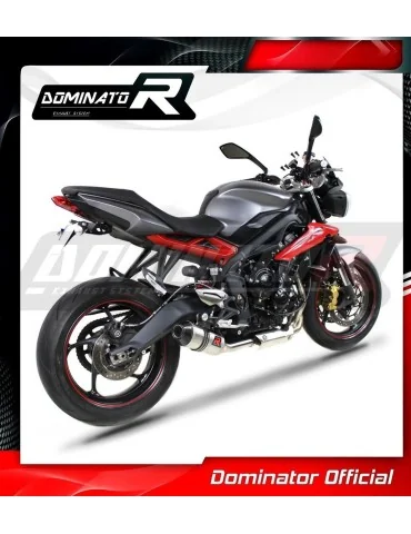 Silencieux slip-on Dominator HP3 pour Triumph Street Triple 675 R / S / RS (2013-2016)
