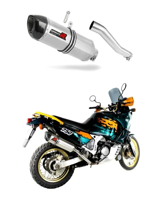 Silencieux slip-on Dominator HP1 pour Honda XRV 750 Africa Twin RD07 (1993-1995)