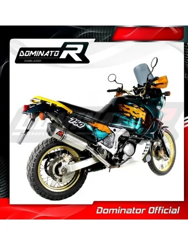 Silencieux slip-on Dominator HP1 pour Honda XRV 750 Africa Twin RD07 (1993-1995)