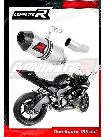 Silencieux slip-on Dominator HP3 pour Kawasaki ZX6R 636 Low Level (2009-2024)