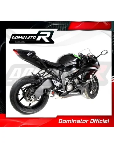 Silencieux slip-on Dominator HP3 pour Kawasaki ZX6R 636 Low Level (2009-2024)