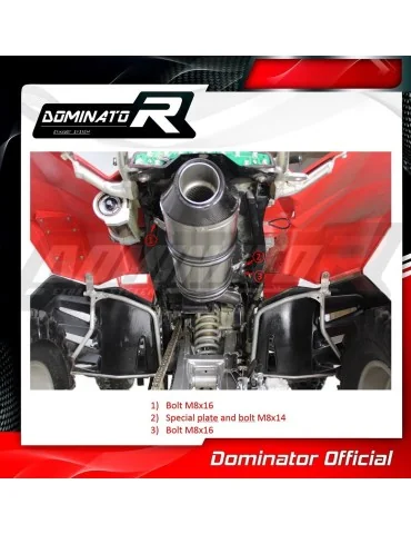 Silencieux slip-on Dominator HP2 pour Suzuki LTR 450 (2006-2009)
