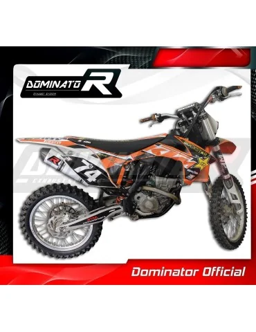 Silencieux slip-on Dominator MX2 pour KTM SX F 250 SXF 250 (2011-2012)