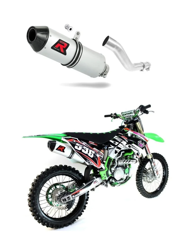 Silencieux slip-on Dominator MX2 pour Kawasaki KXF 450 (2012-2018)
