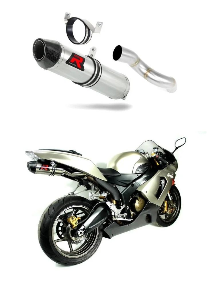 Silencieux slip-on Dominator HP2 pour Kawasaki ZX6R 636 (2005-2006)