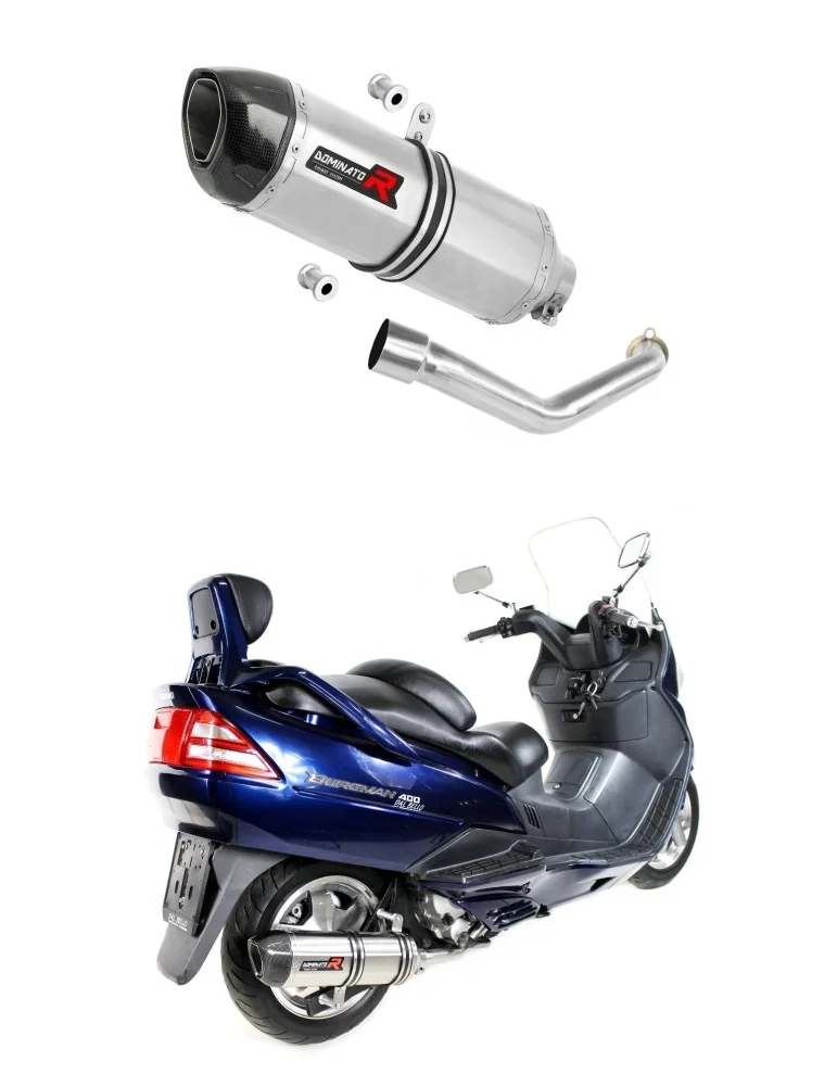 Silencieux slip-on Dominator HP1 pour Suzuki Burgman 400 (1998-2002)