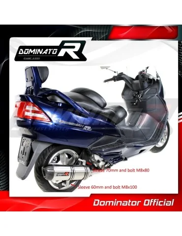 Silencieux slip-on Dominator HP1 pour Suzuki Burgman 400 (1998-2002)