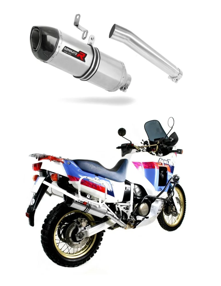 Silencieux slip-on Dominator HP1 pour Honda XRV 750 Africa Twin RD04 (1990-1992)