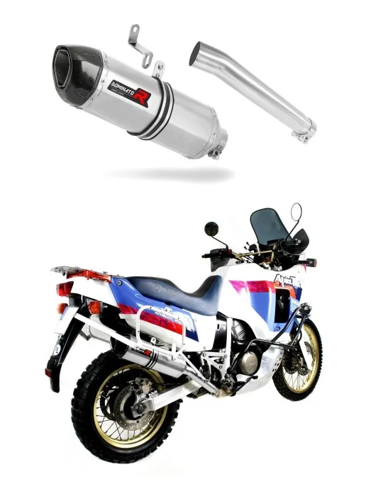 Silencieux slip-on Dominator HP1 pour Honda XRV 750 Africa Twin RD04 (1990-1992)
