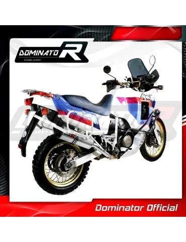 Silencieux slip-on Dominator HP1 pour Honda XRV 750 Africa Twin RD04 (1990-1992)