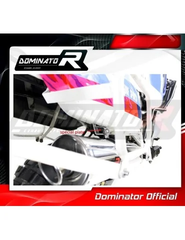 Silencieux slip-on Dominator HP1 pour Honda XRV 750 Africa Twin RD04 (1990-1992)