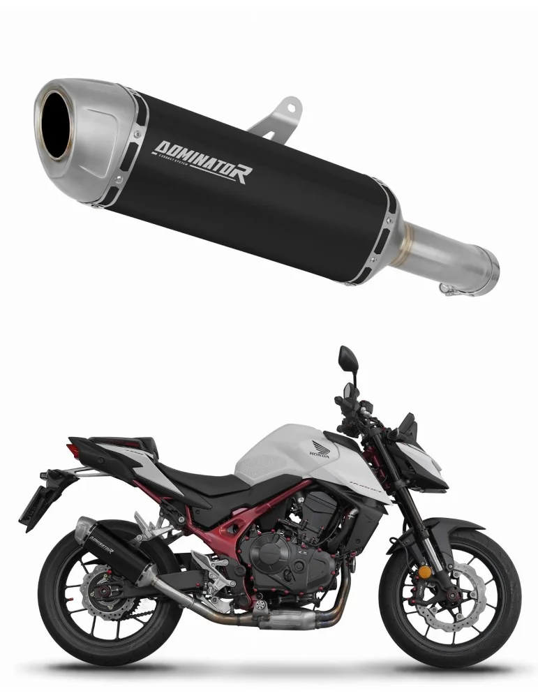Silencieux slip-on Dominator S6 Noir pour Honda CB 750 Hornet (2023)