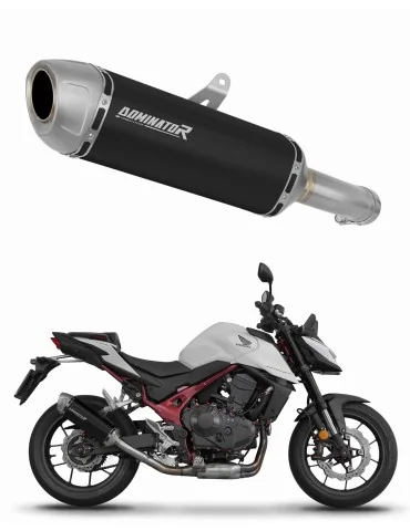 Silencieux slip-on Dominator S6 Noir pour Honda CB 750 Hornet (2024-2025)