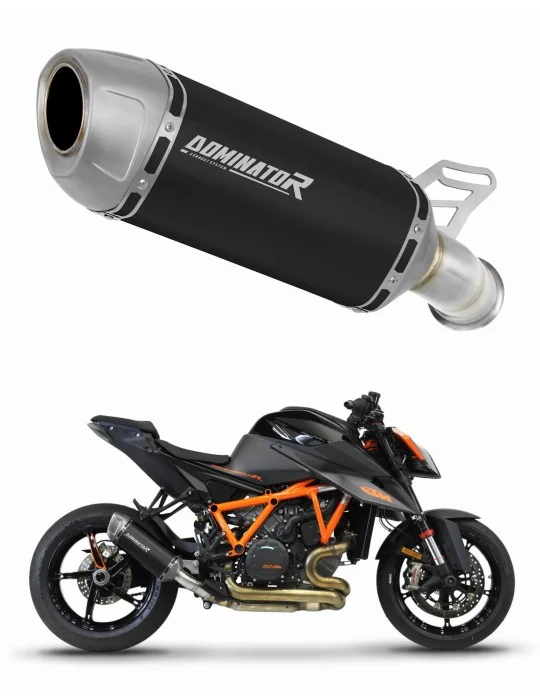 Silencieux slip-on Dominator S6 Noir pour KTM 1290/1390 Super Duke (2020-2025)