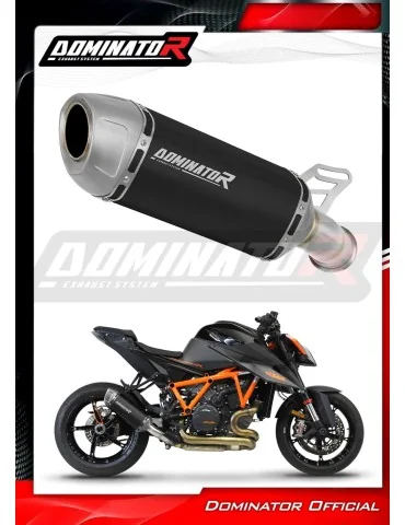 Silencieux slip-on Dominator S6 Noir pour KTM 1290/1390 Super Duke (2020-2025)