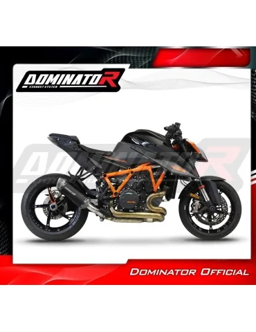 Silencieux slip-on Dominator S6 Noir pour KTM 1290/1390 Super Duke (2020-2025)