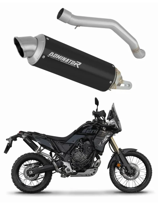 Silencieux slip-on Dominator GPF Noir pour Yamaha Tenere 700 Hi Level (2019-2020)