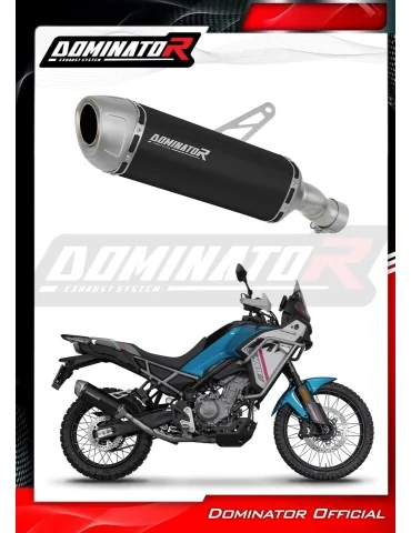 Silencieux slip-on Dominator S6 Noir pour CF Moto 450 MT (2024)