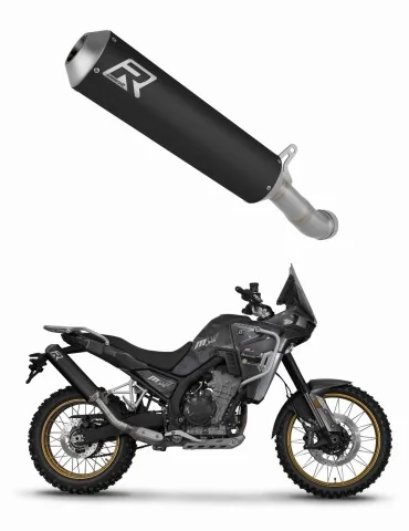 Silencieux slip-on Dominator MX Noir pour Kove 800 X Pro Adventure (2023-2026)