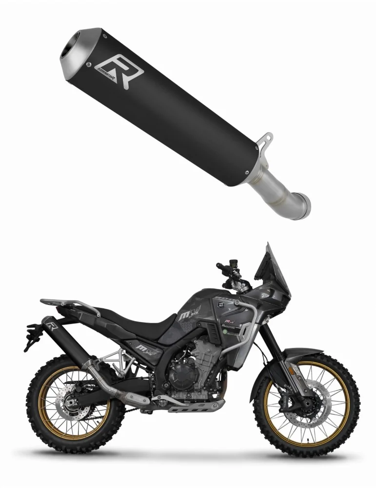 Silencieux slip-on Dominator MX Noir pour Kove 800 X Pro Adventure (2023-2026)