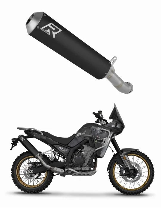 Silencieux slip-on Dominator MX Noir pour Kove 800 X Pro Adventure (2023-2026)