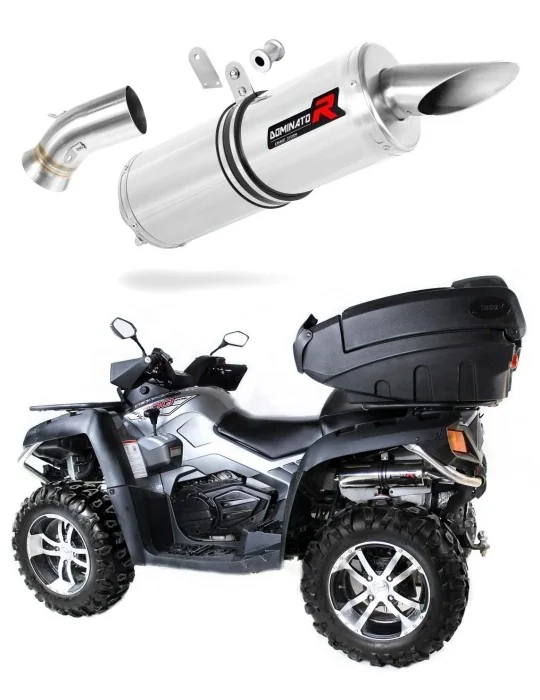 Silencieux slip-on Dominator ST pour CF Moto X8 Terralander 800 V Twin (2012-2016)