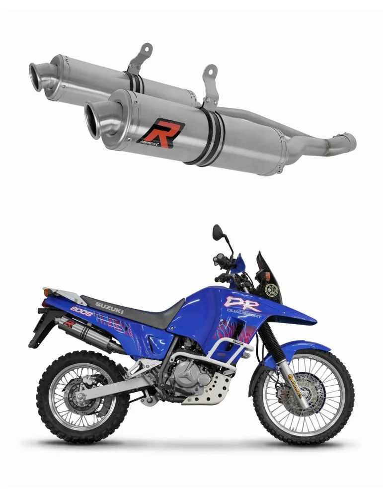 Silencieux slip-on Dominator GP1 pour Suzuki DR 800 S Big Dual (1991-1997)