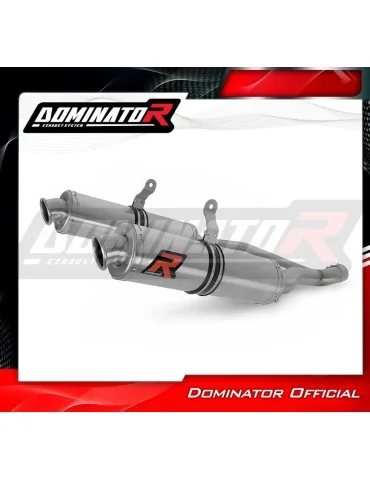 Silencieux slip-on Dominator GP1 pour Suzuki DR 800 S Big Dual (1991-1997)