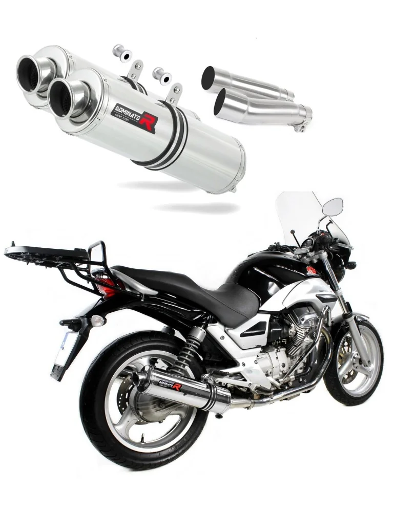 Silencieux slip-on Dominator ST pour Moto Guzzi Breva ie 750 (2003-2009)
