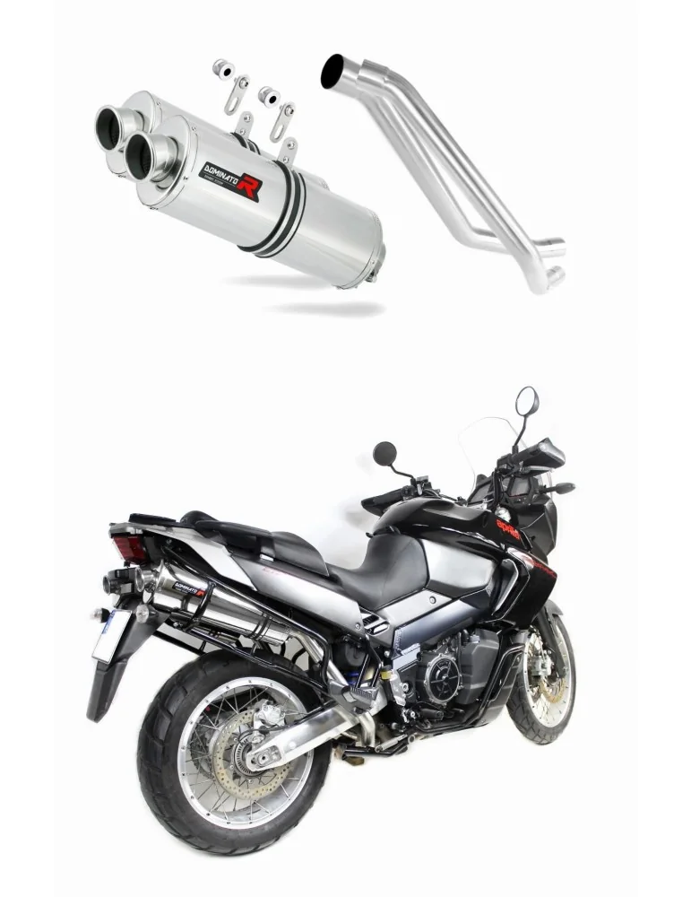 Silencieux slip-on Dominator OV pour Aprilia ETV 1000 Caponord (2005-2007)