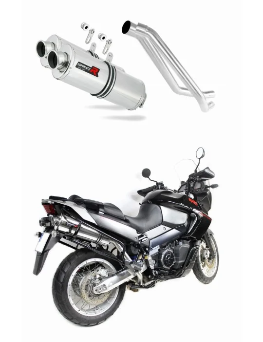 Silencieux slip-on Dominator OV pour Aprilia ETV 1000 Caponord (2005-2007)