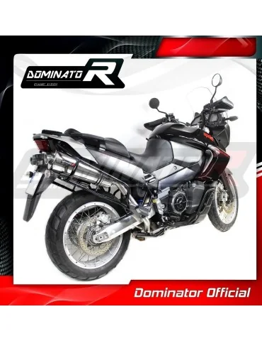 Silencieux slip-on Dominator OV pour Aprilia ETV 1000 Caponord (2005-2007)