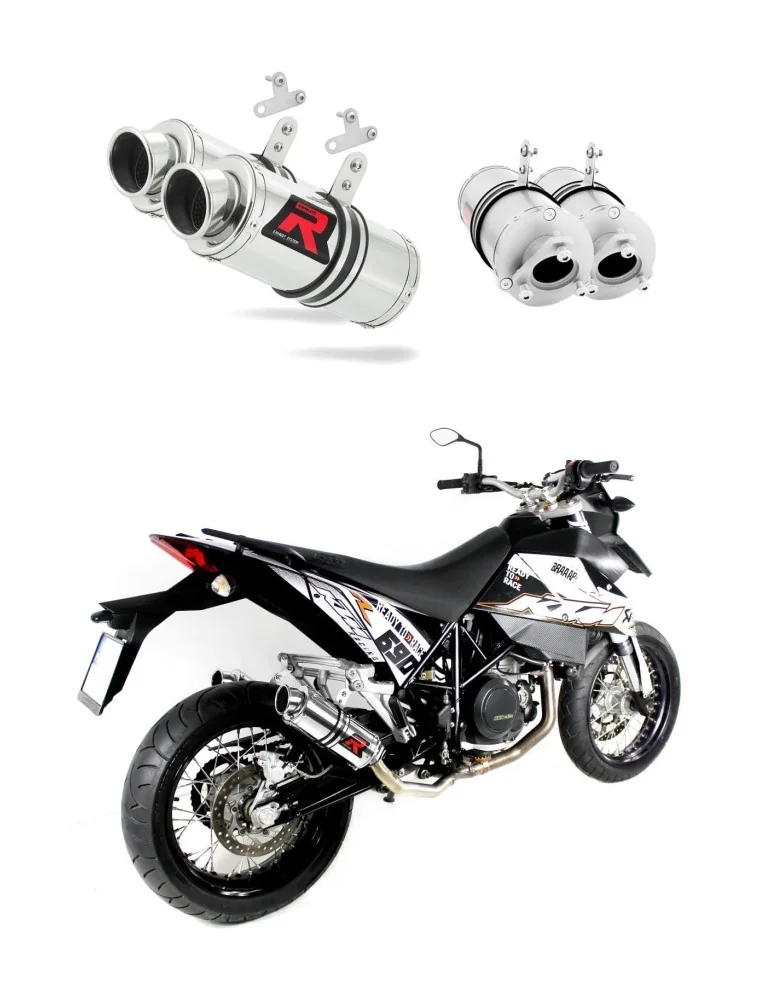 Silencieux bolt-on Dominator GP1 pour KTM 690 SM Supermoto