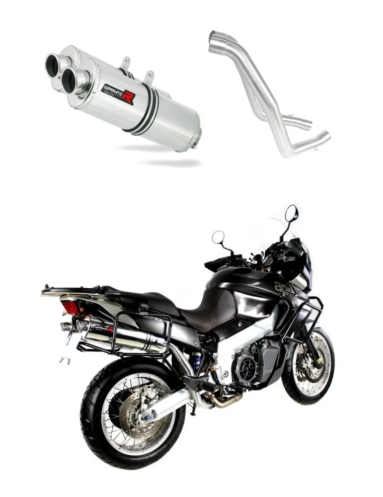 Silencieux slip-on Dominator OV pour Aprilia ETV 1000 Caponord (2001-2004)