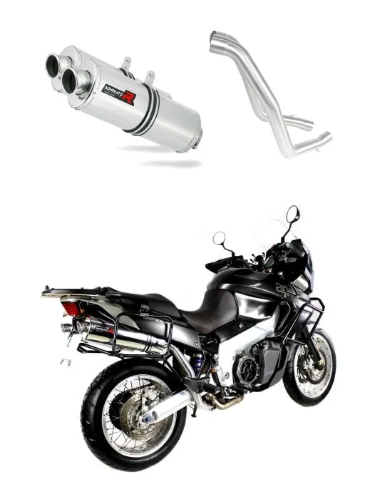 Silencieux slip-on Dominator OV pour Aprilia ETV 1000 Caponord (2001-2004)