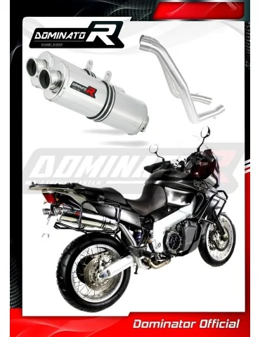 Silencieux slip-on Dominator OV pour Aprilia ETV 1000 Caponord (2001-2004)