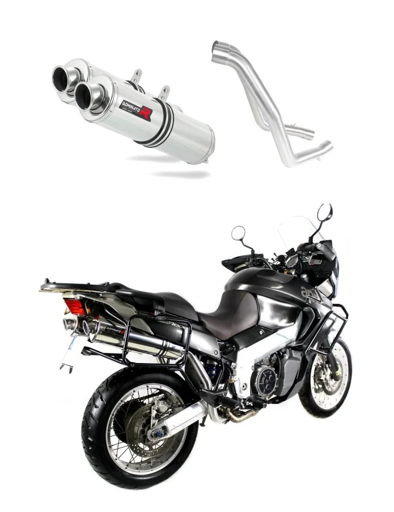 Silencieux slip-on Dominator ST pour Aprilia ETV 1000 Caponord (2001-2004)