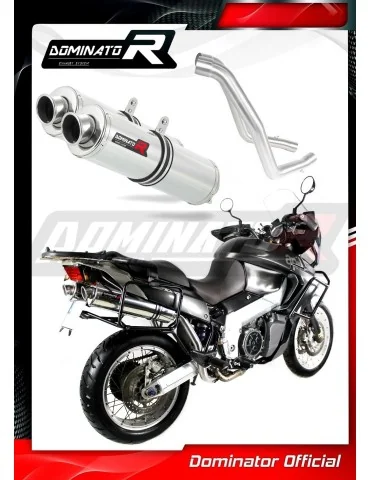 Silencieux slip-on Dominator ST pour Aprilia ETV 1000 Caponord (2001-2004)