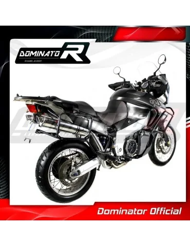 Silencieux slip-on Dominator ST pour Aprilia ETV 1000 Caponord (2001-2004)