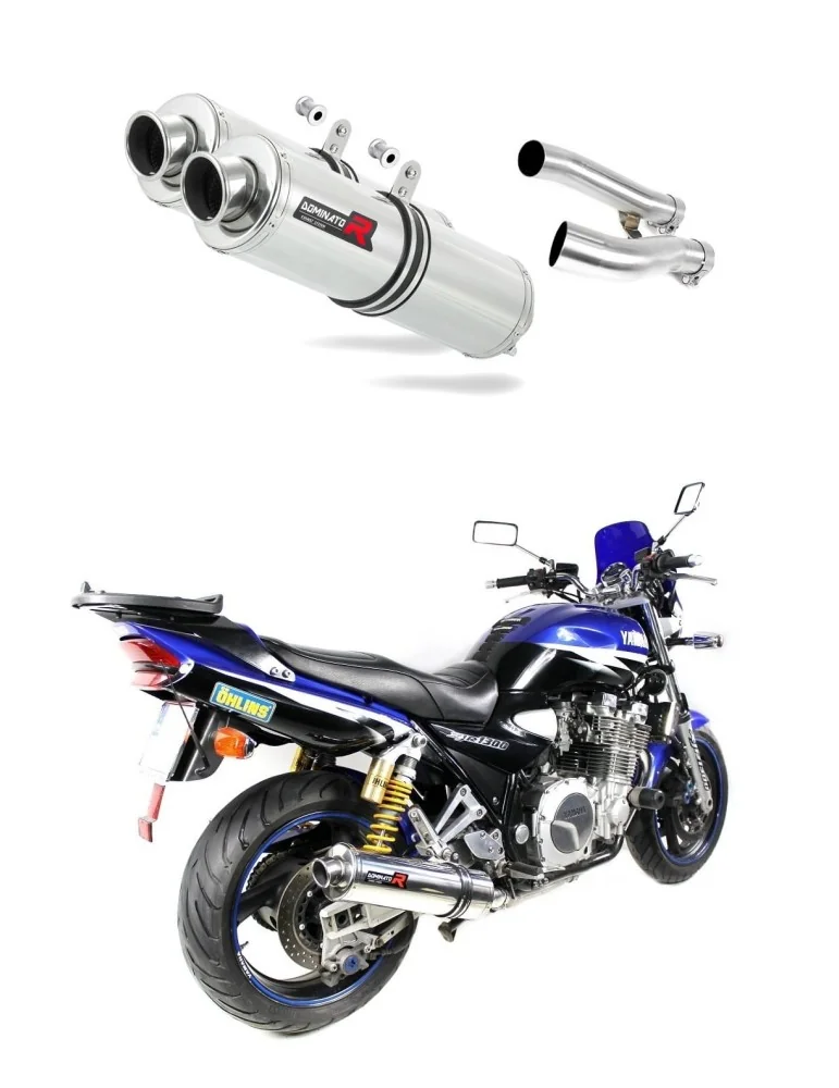 Silencieux slip-on Dominator ST pour Yamaha XJR 1300 99 06 (1999-2006)