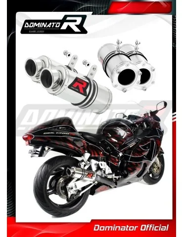 Silencieux bolt-on Dominator GP1 pour Suzuki GSXR 1300 Hayabusa (1999-2007)