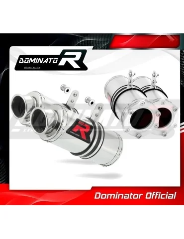 Silencieux bolt-on Dominator GP1 pour Suzuki GSXR 1300 Hayabusa (1999-2007)