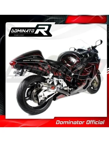 Silencieux bolt-on Dominator GP1 pour Suzuki GSXR 1300 Hayabusa (1999-2007)