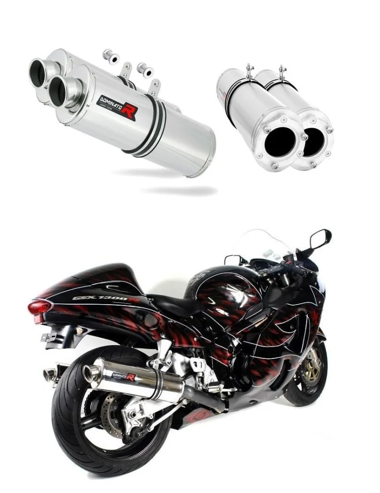 Silencieux bolt-on Dominator OV pour Suzuki GSXR 1300 Hayabusa (1999-2007)