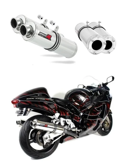 Silencieux bolt-on Dominator ST pour Suzuki GSXR 1300 Hayabusa (1999-2007)